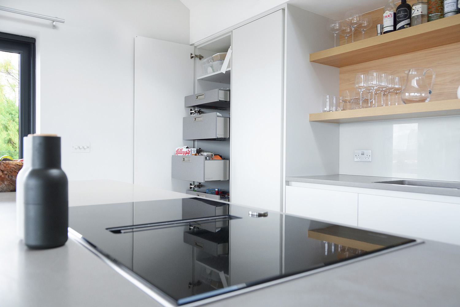 Coastal Handleless Kitchen in Marazion Now Kitchens