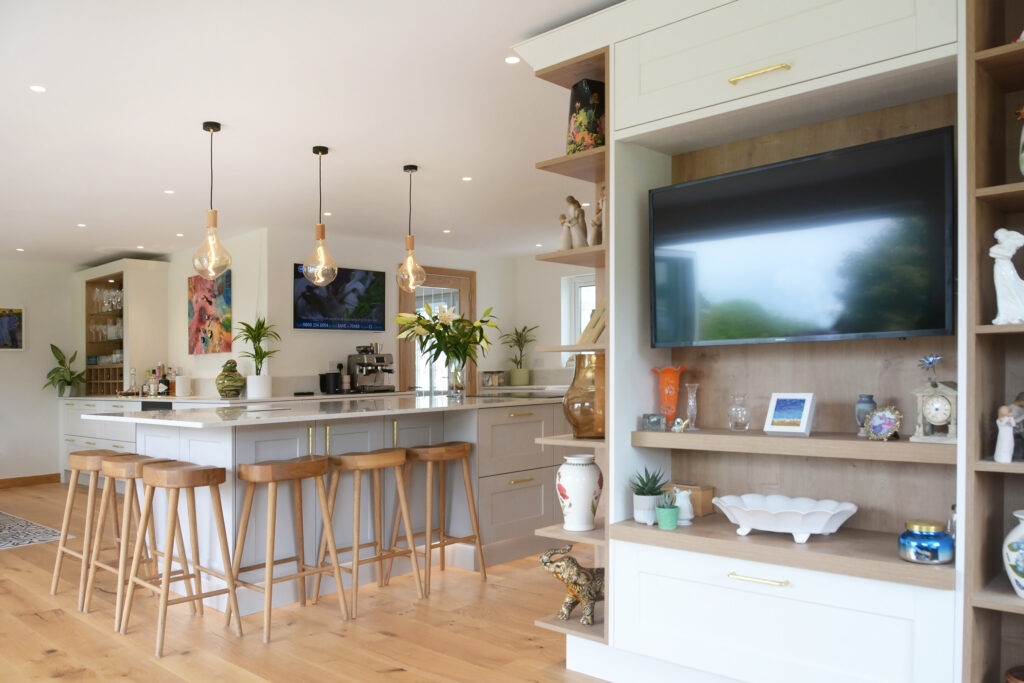 Now Kitchens Ashley Ann white shaker kitchen Helston