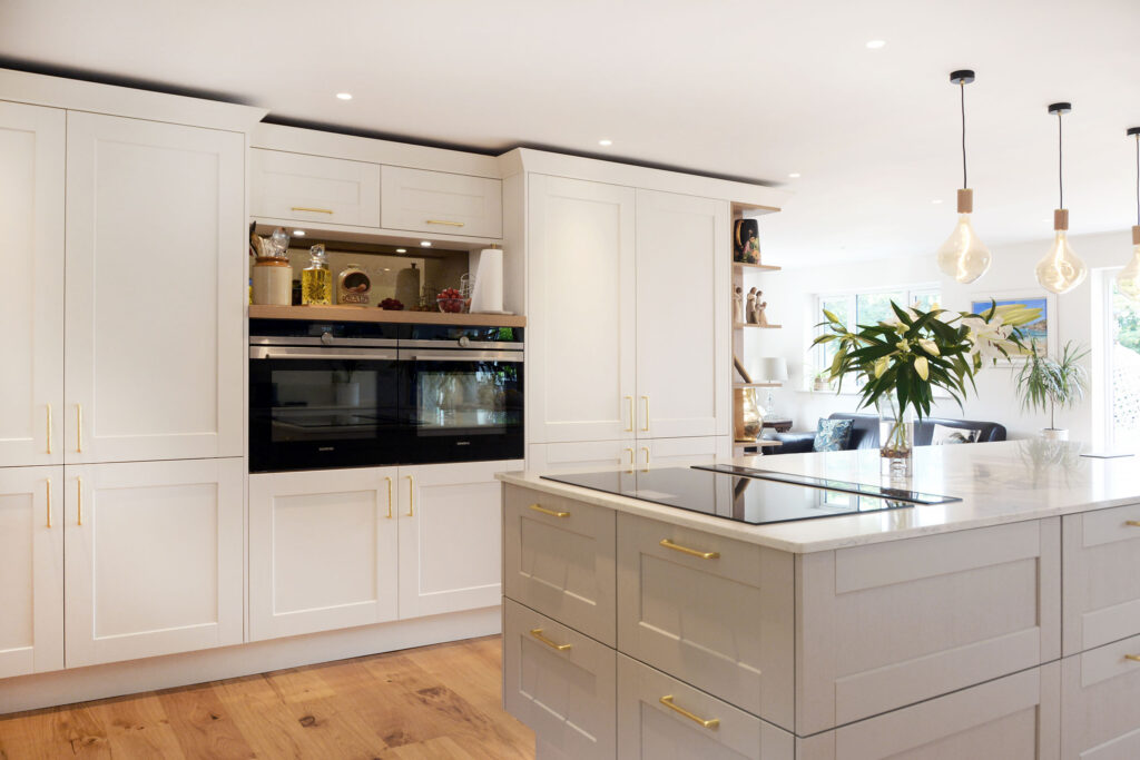 Now Kitchens Ashley Ann white shaker kitchen Helston