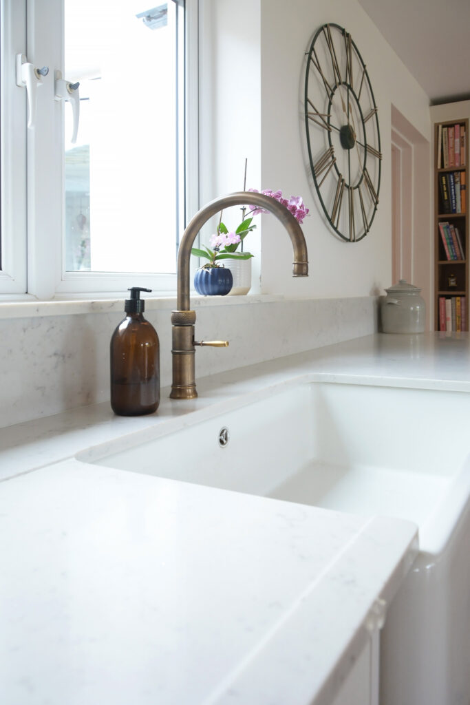 Now Kitchens Ashley Ann white shaker kitchen Helston