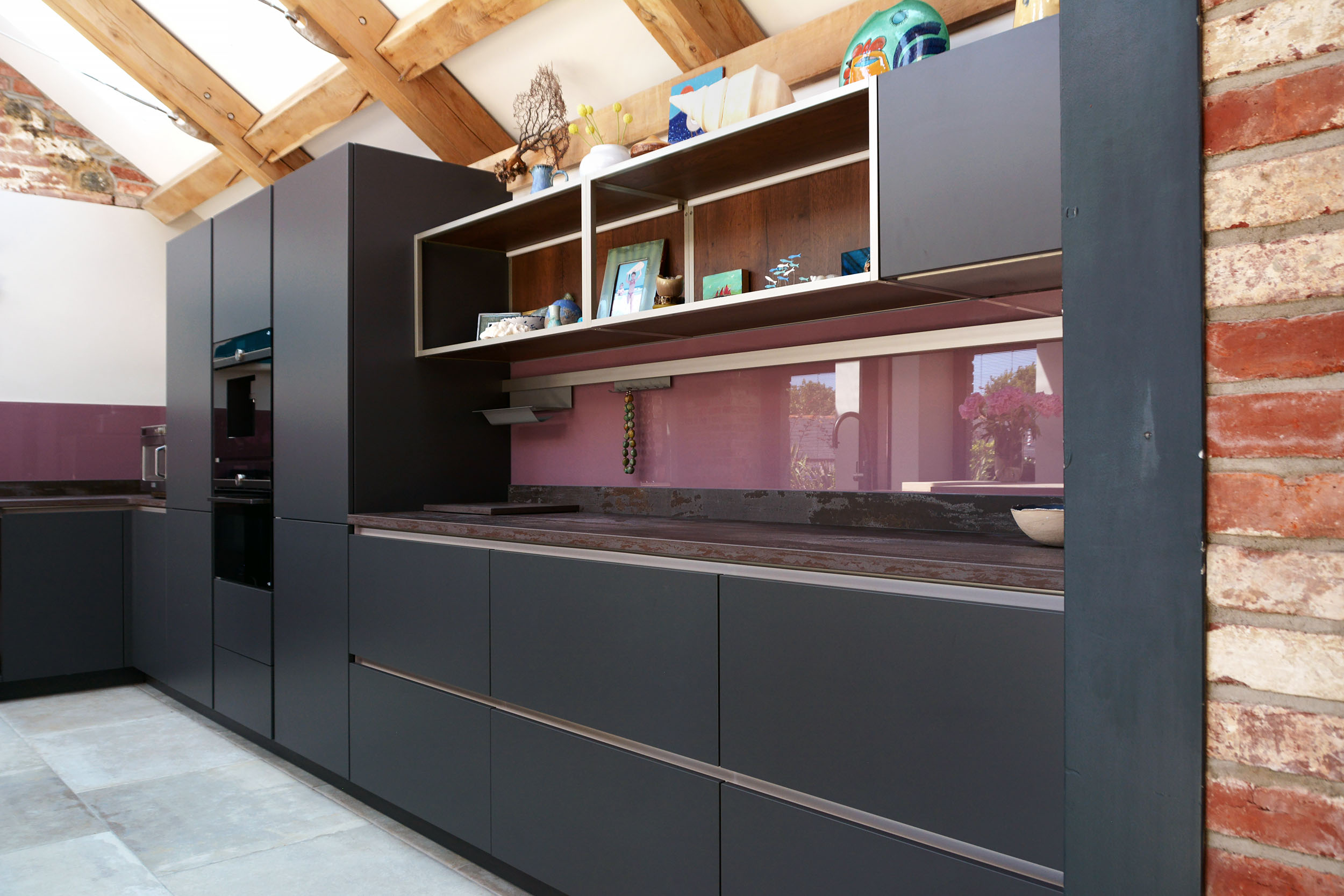 Now Kitchens Hacker German Kitchen Graphite Satin Lacquer (8) Now Kitchens Hacker German Kitchen Graphite Satin Lacquer