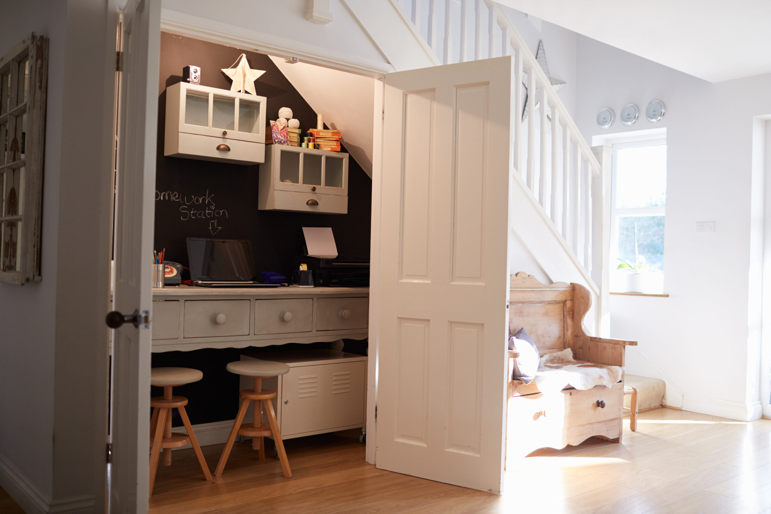 Under Stairs fitted Home Office