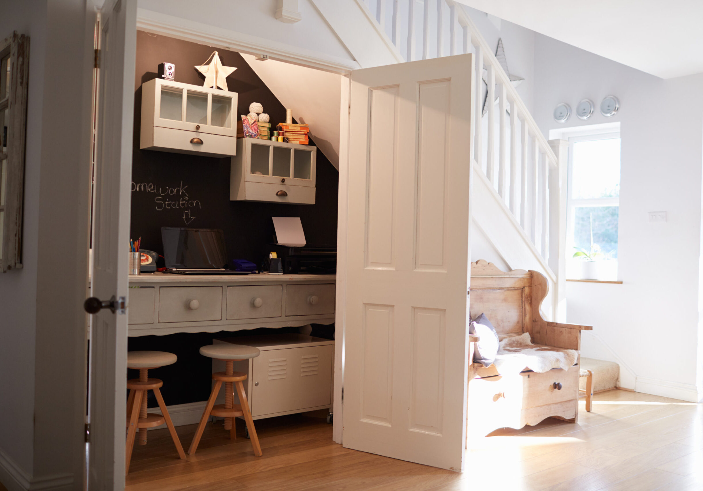 Under Stairs fitted Home Office