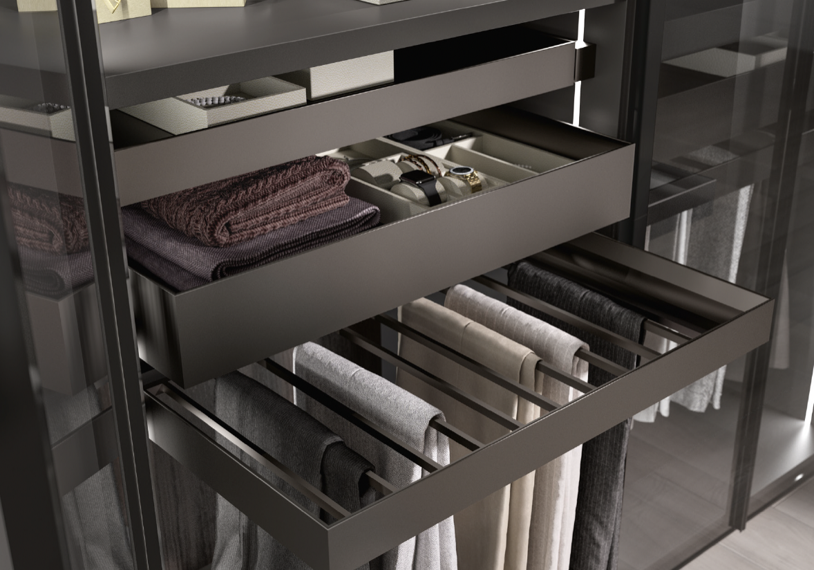 luxury Italian fitted wardrobes and walk-in dressing room