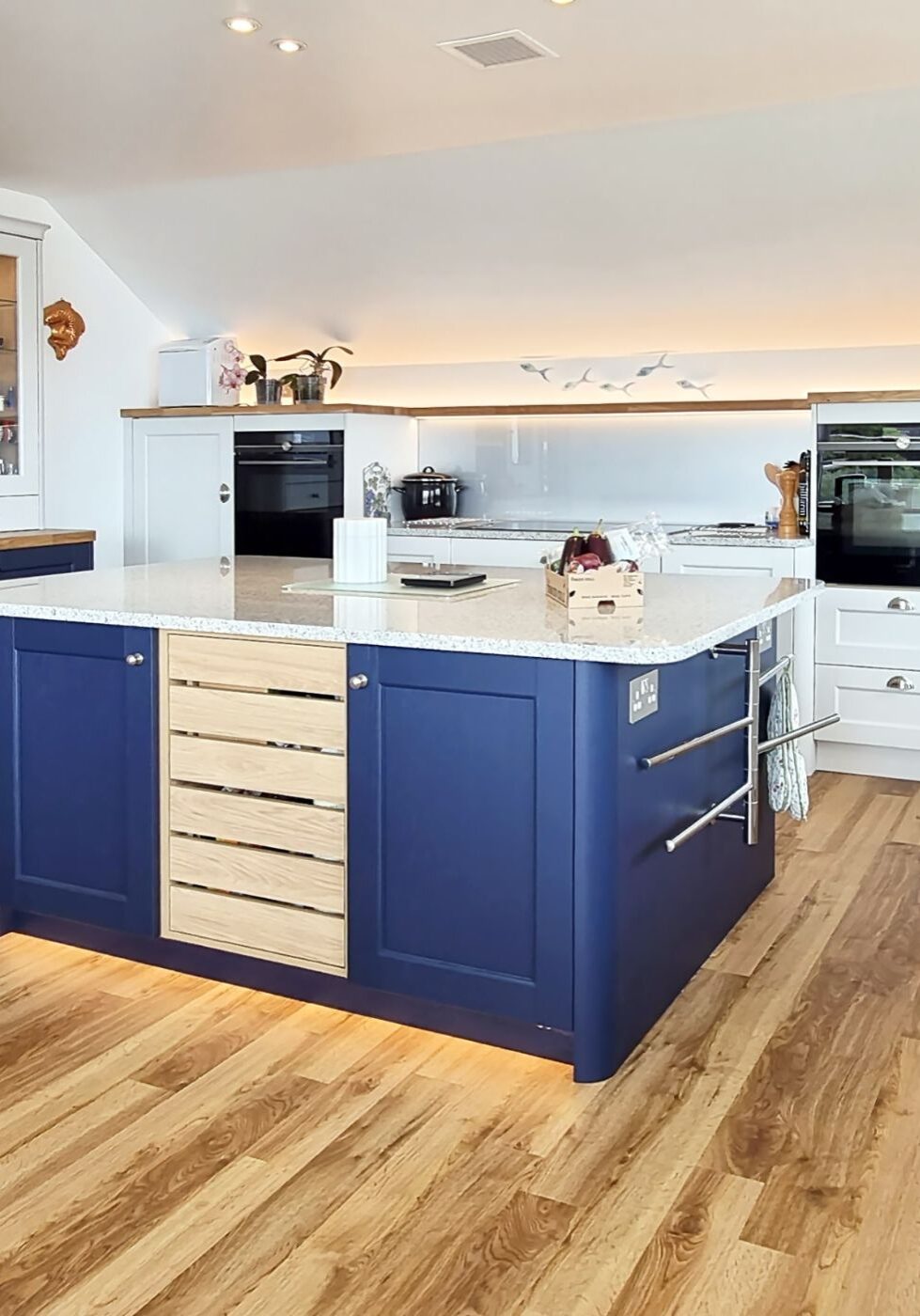 Now Kitchens Blue & white Shaker Kitchen