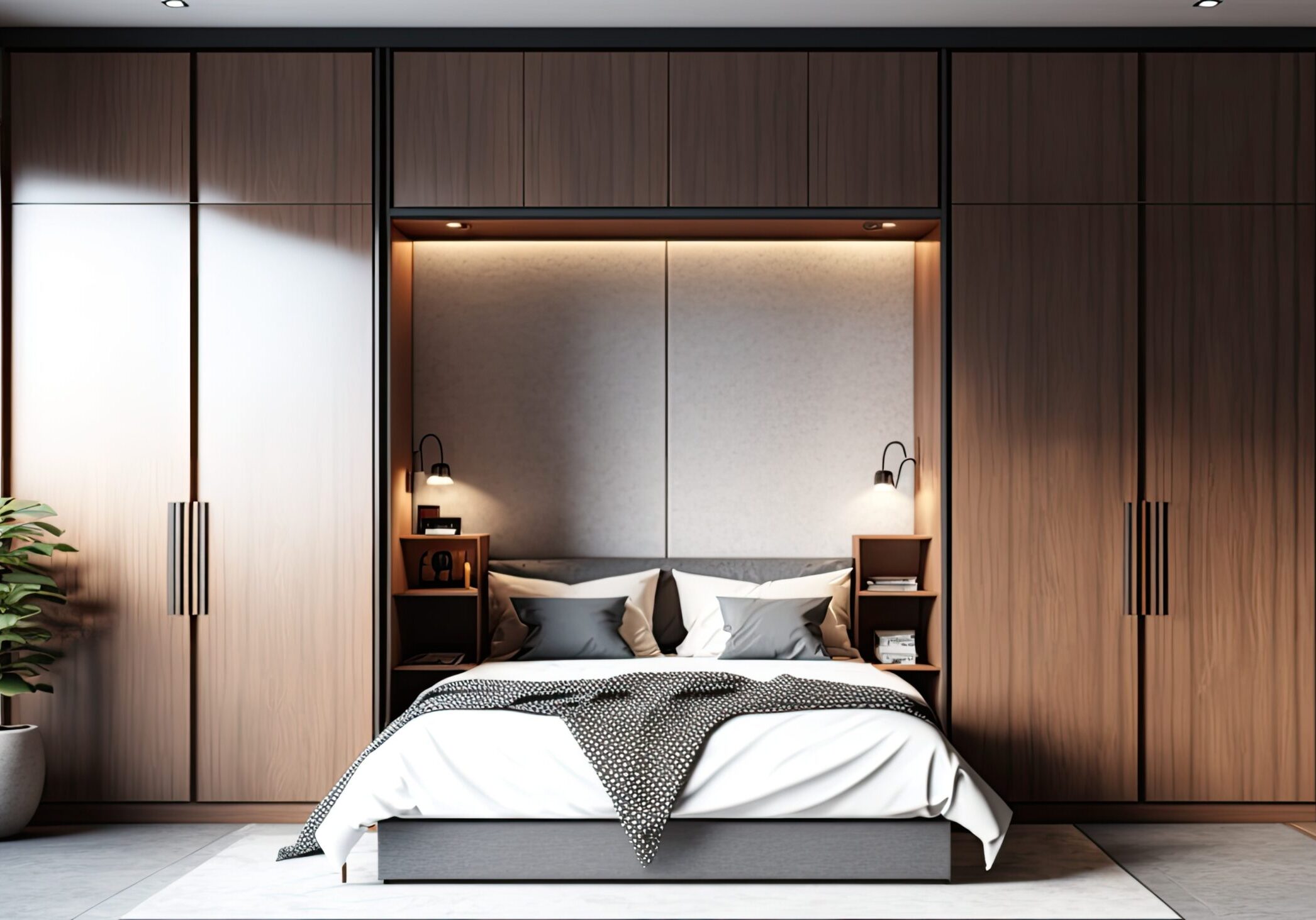 real wood storage solutions for small bedrooms